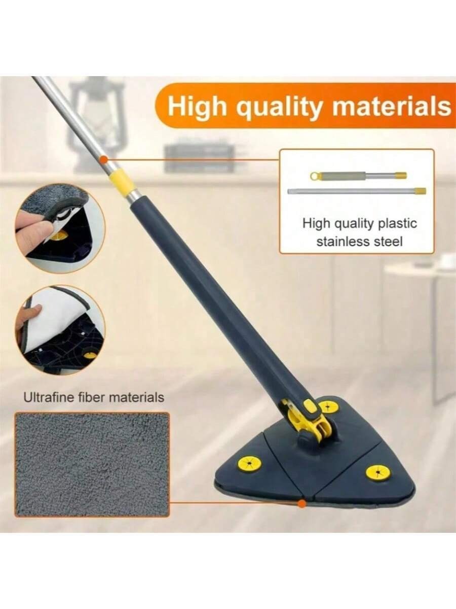 🧹 CleanPro 360°™ – Fregona Triangular Giratoria con Sistema de Autoescurrido