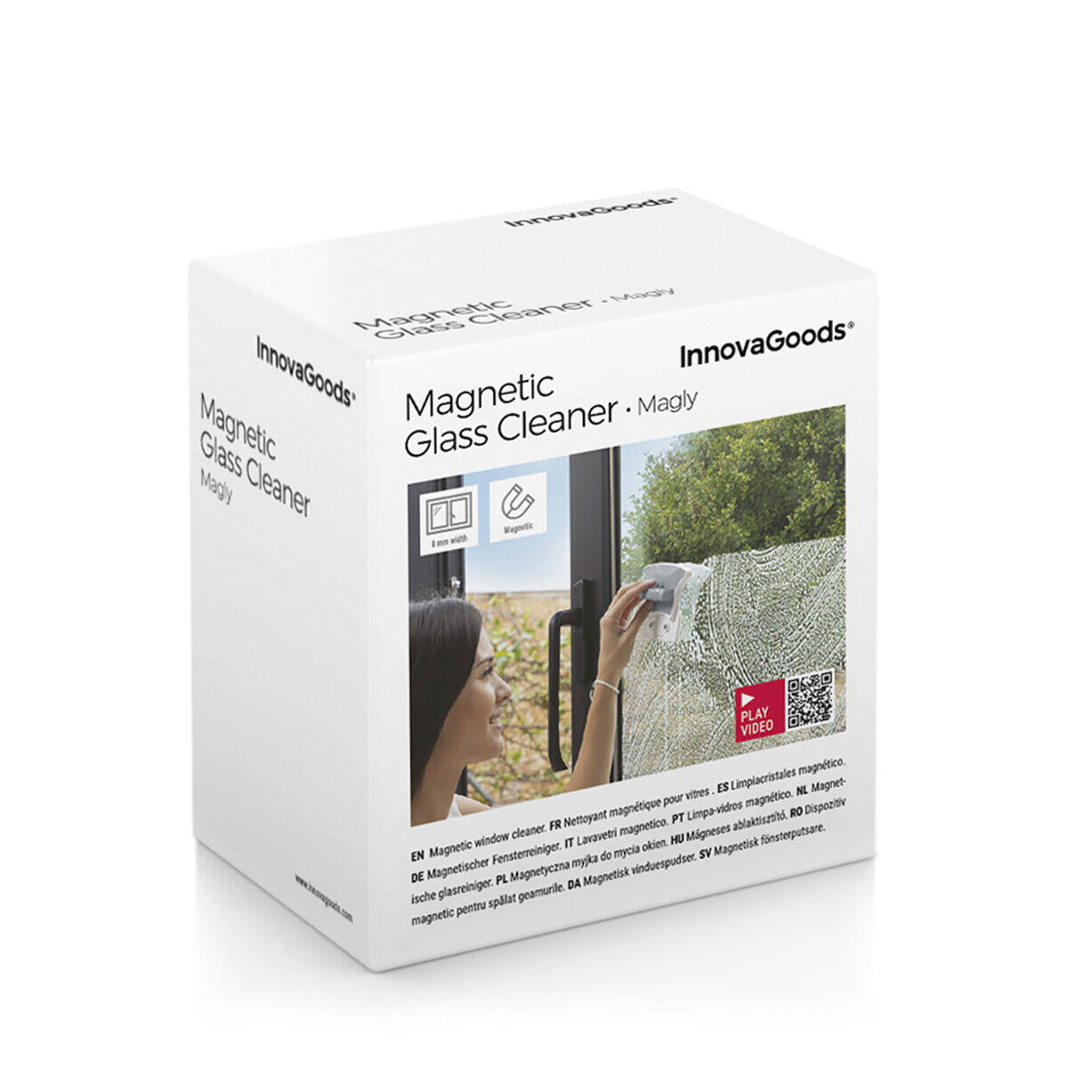 GlassMag Pro™ – Limpiacristales Magnético de Doble Cara