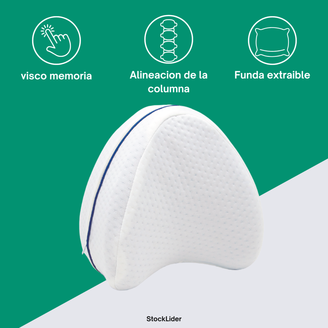 LegNest™ – Almohada Ergonómica Viscoelástica para Piernas