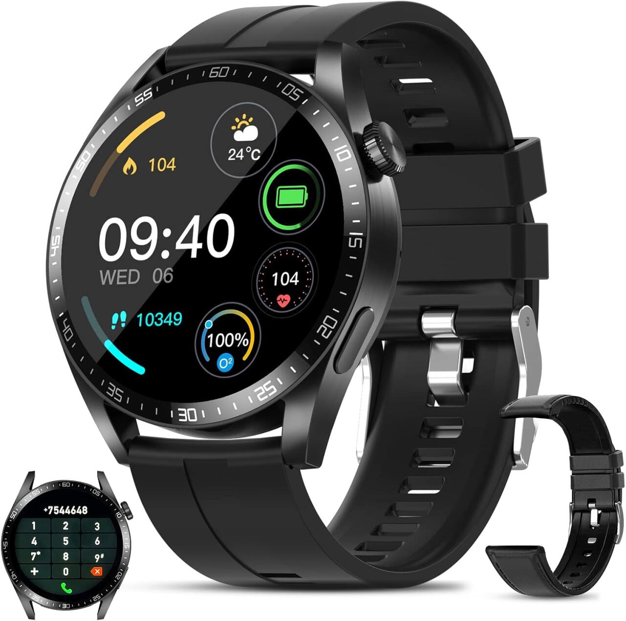 FITPULSE PRO - Smartwatch Salud 1.75'' Pantalla HD + 7 Días de Batería