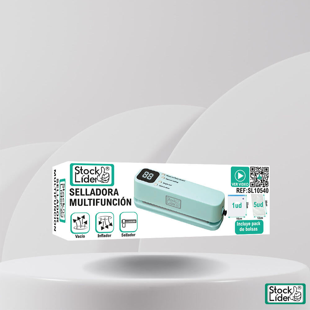 SealPro X3 – Selladora Multifunción con Vacío, Inflado y Sellado Térmico