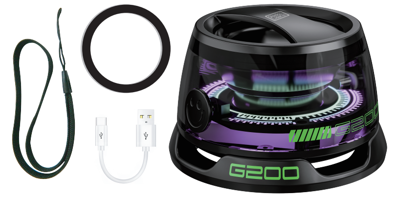 MagnoBeat X – Altavoz Bluetooth Magnético con Sonido Envolvente y Luz RGB