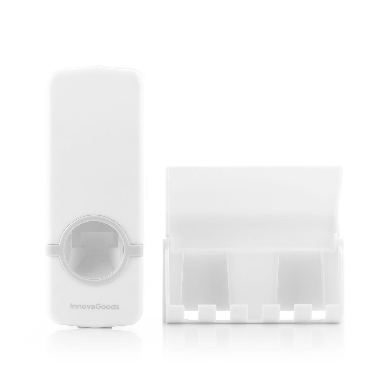 DentOrganizer™ – Dispensador Automático de Pasta con Porta Cepillos para Baño
