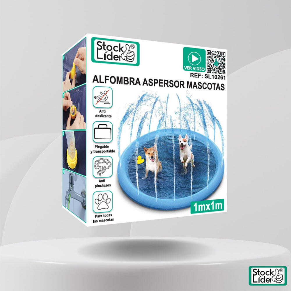 AquaPaw™ – Alfombra Aspersora Refrescante para Mascotas