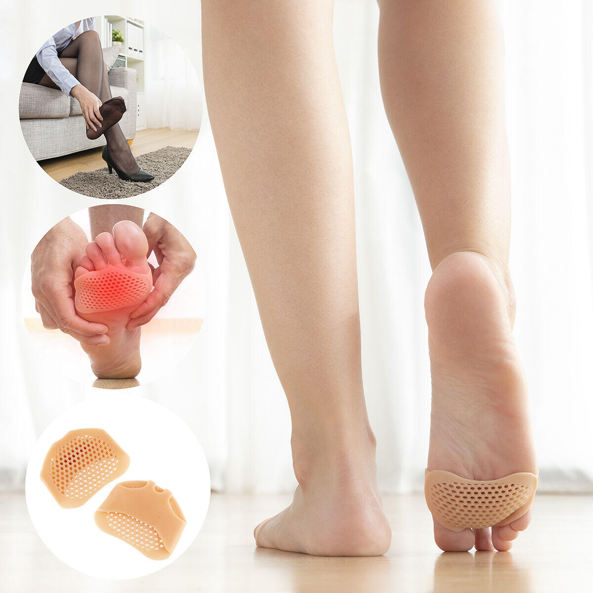 GelPad Comfort™ – Almohadillas Metatarsianas de Gel - 2 Unidades