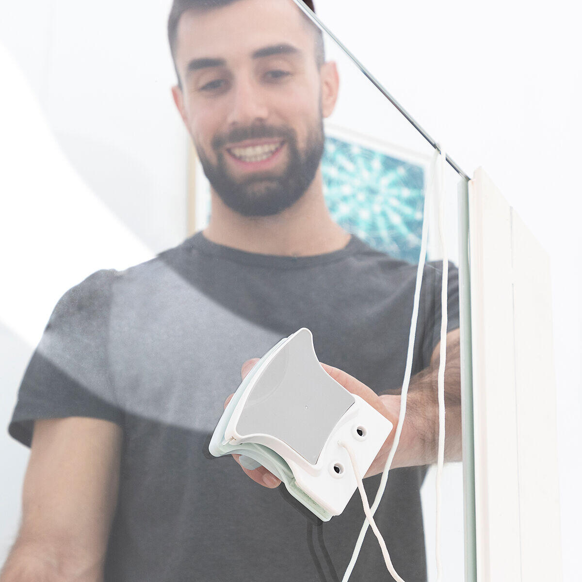 GlassMag Pro™ – Limpiacristales Magnético de Doble Cara