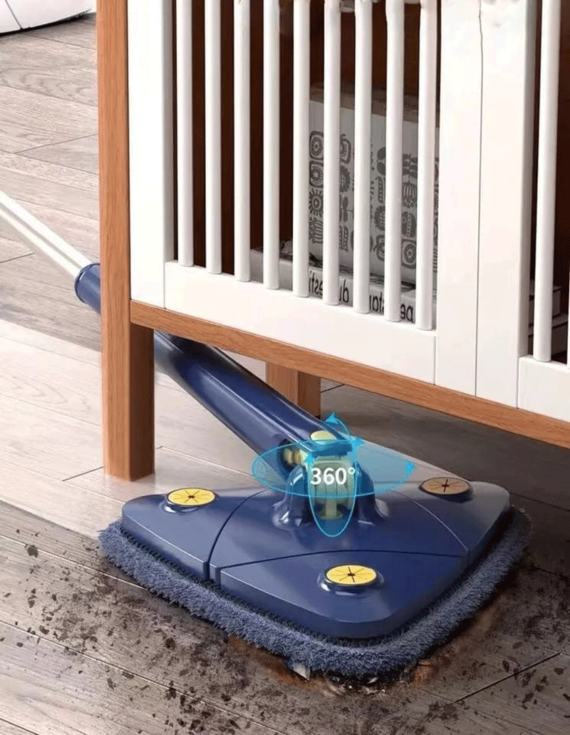 🧹 CleanPro 360°™ – Fregona Triangular Giratoria con Sistema de Autoescurrido