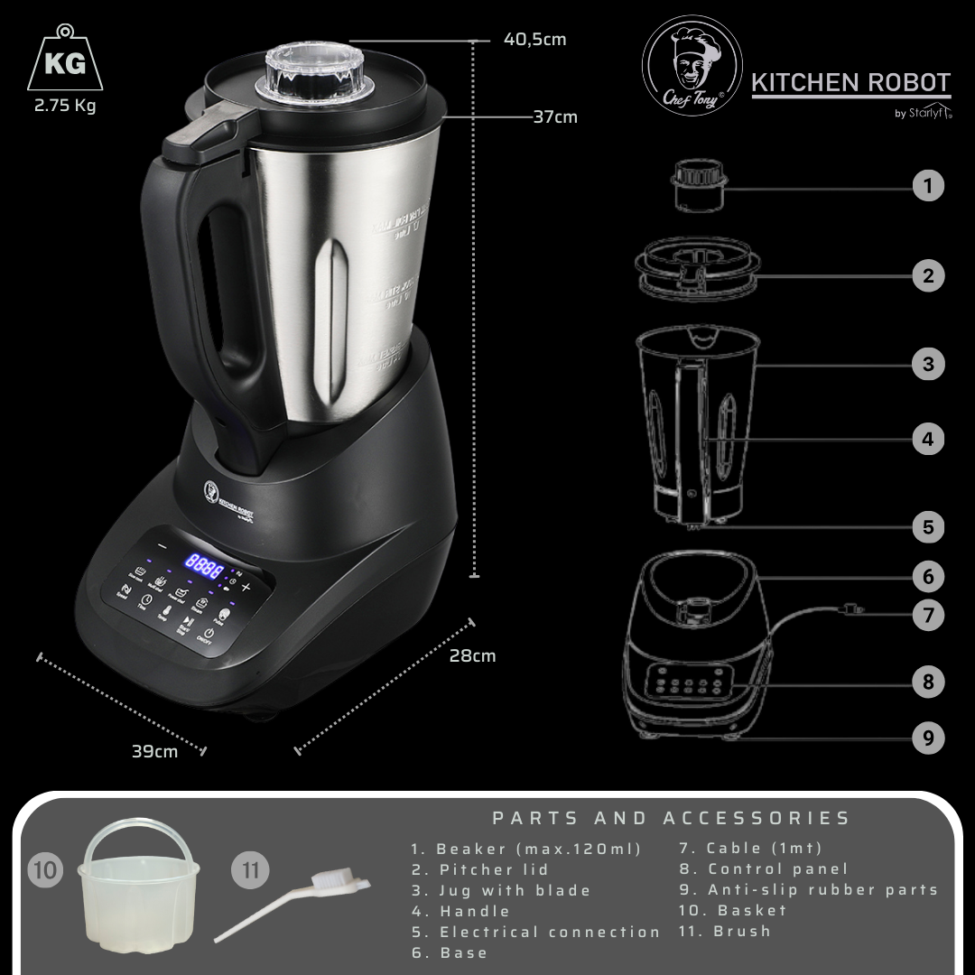 MegaKitchen Pro™ – Robot de Cocina 10-en-1