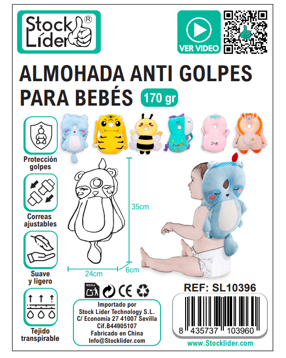 SafeBaby™ – Almohada Protectora Antigolpes para Bebés