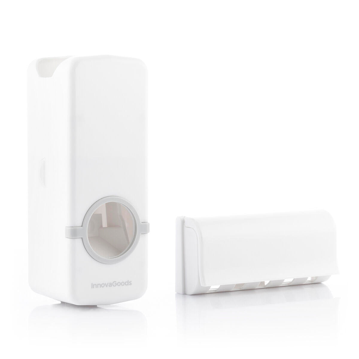 DentOrganizer™ – Dispensador Automático de Pasta con Porta Cepillos para Baño