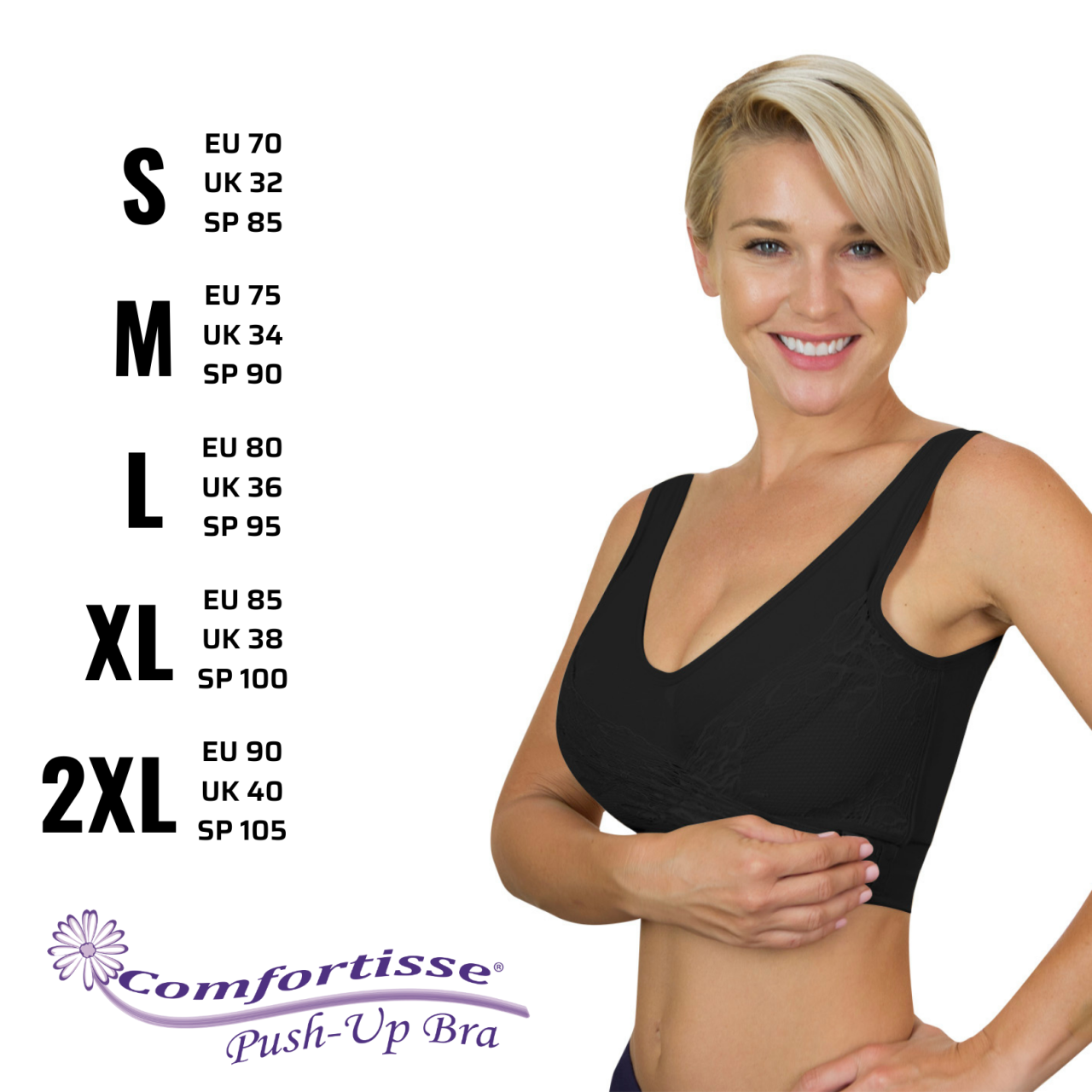 LiftMe Bra Set – Pack de 3 Push Up Sin Costuras