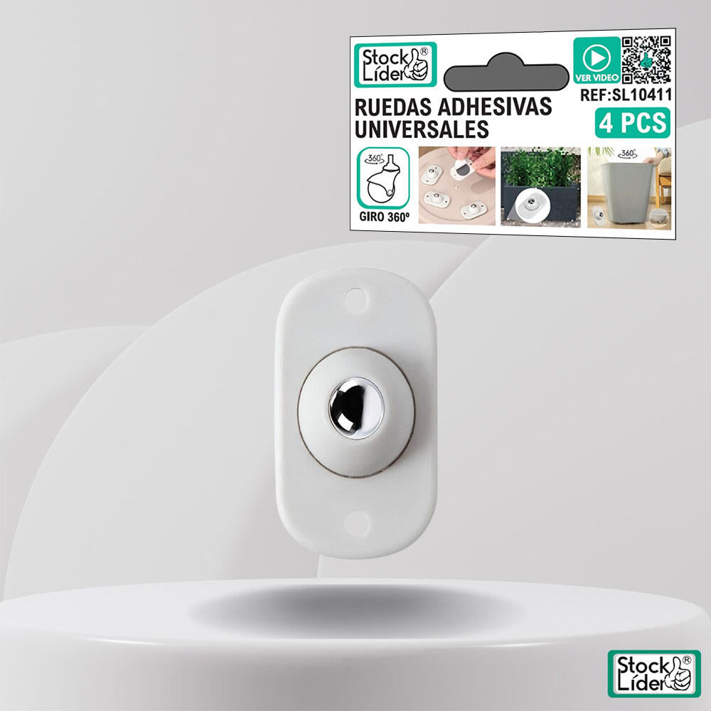 GlideEase™ – Rodas Autoadesivas 360° - Mobilidade Sem Esforço