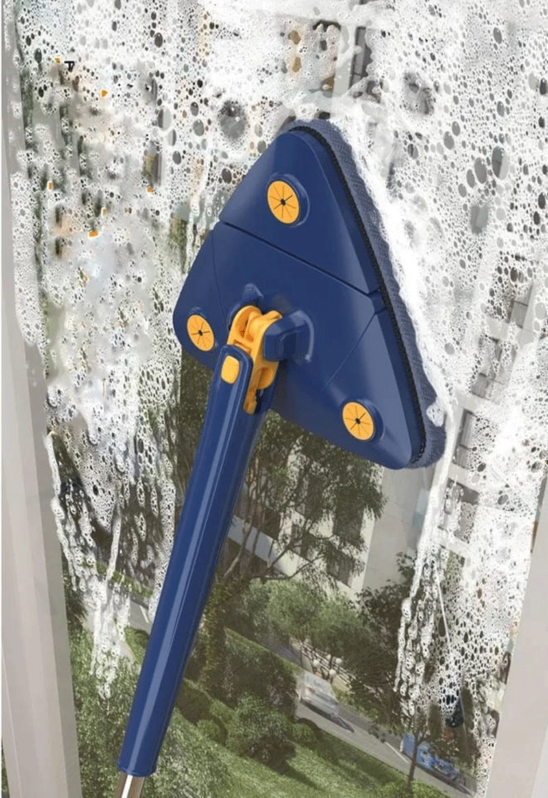 🧹 CleanPro 360°™ – Fregona Triangular Giratoria con Sistema de Autoescurrido
