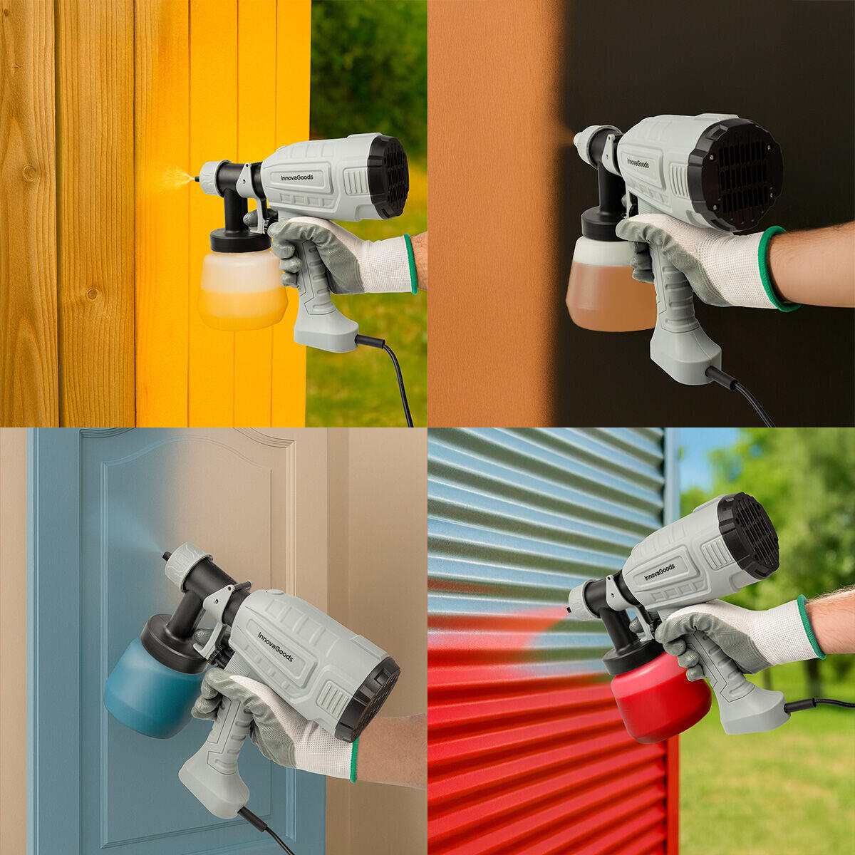 PowerSpray™ – Pistola de Pintura Eléctrica Profesional 500W