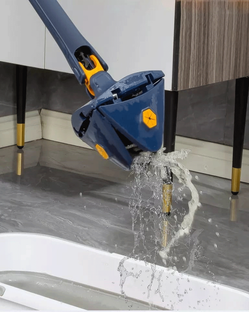 🧹 CleanPro 360°™ – Fregona Triangular Giratoria con Sistema de Autoescurrido