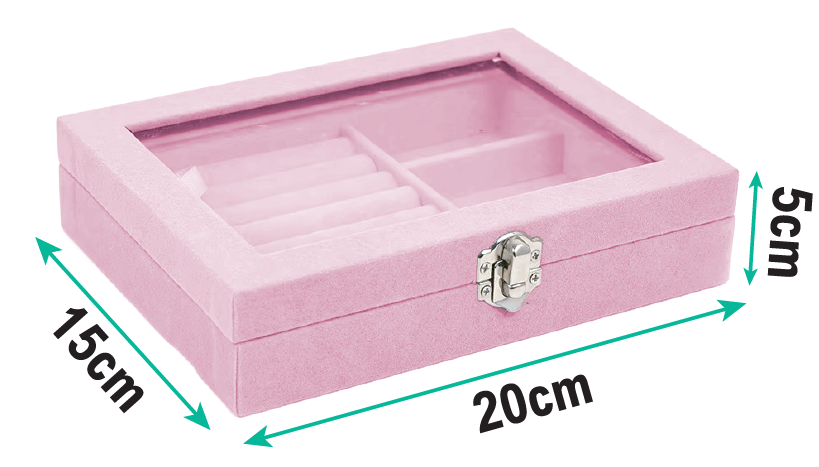 VelvetCharm Organizer - Joyero de Lujo con Bandejas Ajustables