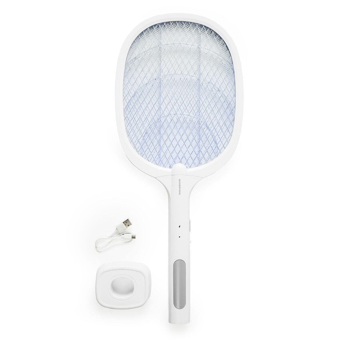 ZapGlow™ – Raqueta Eléctrica Antimosquitos 2 en 1 con Luz UV Recargable