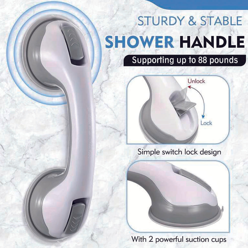 SafeGrip™ – Asidero de Baño con Ventosas de Sujeción Instantánea