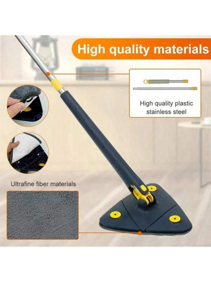 🧹 CleanPro 360°™ – Fregona Triangular Giratoria con Sistema de Autoescurrido