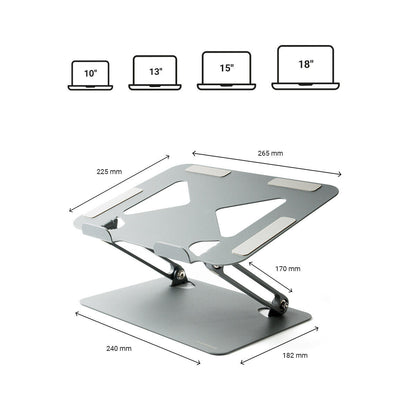 ERGOSTAND PRO - Soporte Plegable para Portátil con Ventilación