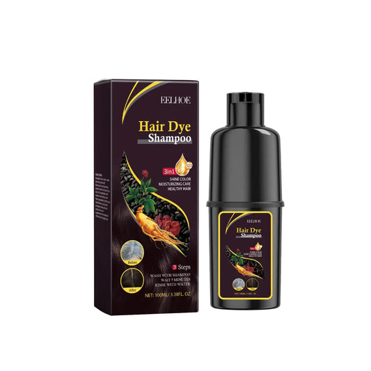 ColorPro 3-in-1™ – Champú Tinte Instantáneo Marrón que Cubre Canas en 10 Minutos
