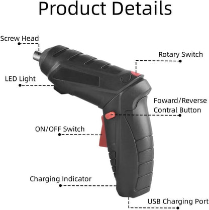 PowerDrive™ – Destornillador Eléctrico USB Multifunción