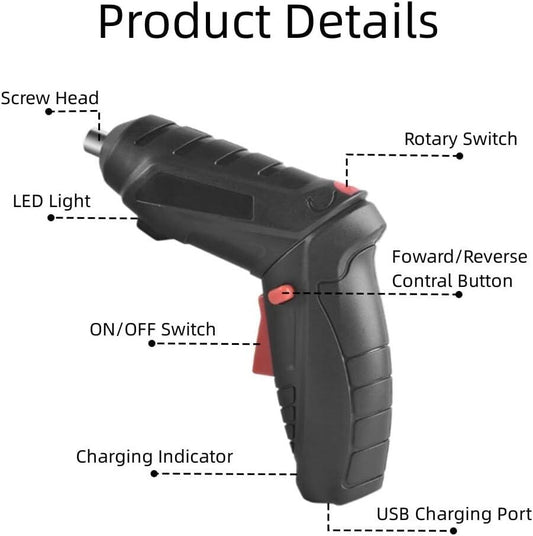 PowerDrive™ – Destornillador Eléctrico USB Multifunción