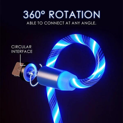 MagCharge Pro - Cable USB Magnético 3en1 con Luz LED