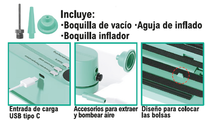 SealPro X3 – Selladora Multifunción con Vacío, Inflado y Sellado Térmico