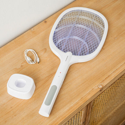 ZapGlow™ – Raqueta Eléctrica Antimosquitos 2 en 1 con Luz UV Recargable
