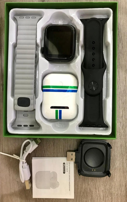 TechSync Duo – Reloj Inteligente + Auriculares Bluetooth