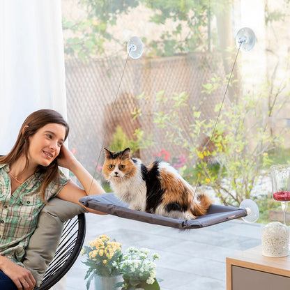 SkyCat™ – Hamaca Colgante para Gatos con Ventosas Ultra-Resistentes