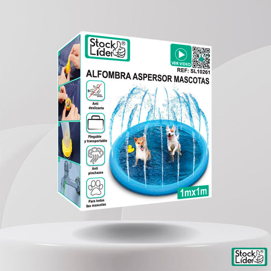 AquaPaw™ – Alfombra Aspersora Refrescante para Mascotas