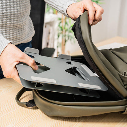 ERGOSTAND PRO - Soporte Plegable para Portátil con Ventilación