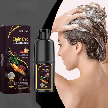 EELHOE BlackGlow 3 en 1 – Champú Tinte Nutritivo