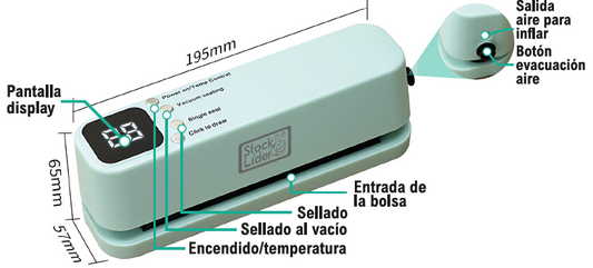 SealPro X3 – Selladora Multifunción con Vacío, Inflado y Sellado Térmico