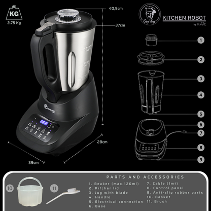 MegaKitchen Pro™ – Robot de Cocina 10-en-1