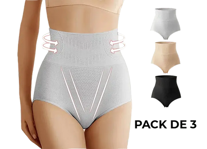 CurvaGlam™ – Pack 3 Bragas Moldeadoras Push-Up con Realce Instantáneo