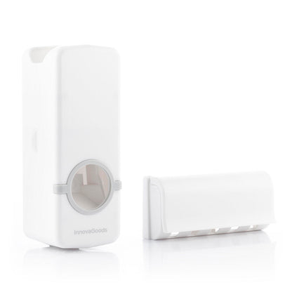 DentOrganizer™ – Dispensador Automático de Pasta con Porta Cepillos para Baño