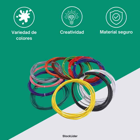 ColorFilament™ – Pack de Recambios PLA para Bolígrafo 3D