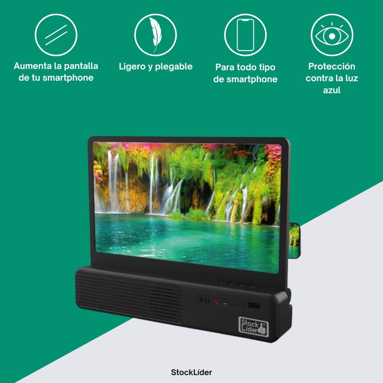 VisionAir 3D+ - Amplificador de Pantalla 3D con Altavoz Bluetooth